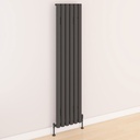 Kelmscott 1800 x 415mm Aluminium Radiator - Matt Anthracite