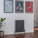 Peretti 600 x 470mm Aluminium Radiator - Matt Anthracite
