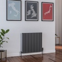 Peretti 600 x 660mm Aluminium Radiator - Matt Anthracite