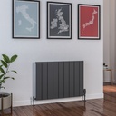Peretti 600 x 850mm Aluminium Radiator - Matt Anthracite