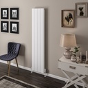 Vesima 1800 x 403mm Aluminium Radiator - Matt White