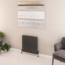 Vesima 600 x 603mm Aluminium Radiator - Matt Anthracite