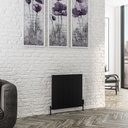 Vesima 600 x 603mm Aluminium Radiator - Matt Black