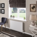 Vesima 600 x 1003mm Aluminium Radiator - Matt White