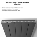 Rosano Cover Cap Set 470mm - Chrome