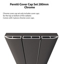 Peretti Cover Cap Set 280mm - Chrome