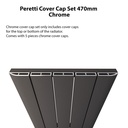 Peretti Cover Cap Set 470mm - Chrome