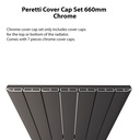 Peretti Cover Cap Set 660mm - Chrome