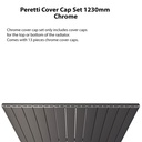 Peretti Cover Cap Set 1230mm - Chrome