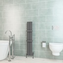 Berlini 1200 x 185mm Aluminium Radiator - Matt Anthracite