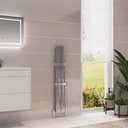 Berlini 1200 x 185mm Aluminium Radiator - Polished Aluminium