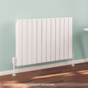 Hadleigh 600 x 1045mm Aluminium Radiator - Matt White
