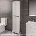 Hadleigh 1800 x 485mm Aluminium Radiator - Matt White