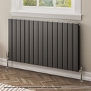 Hadleigh 600 x 1255mm Aluminium Radiator - Matt Anthracite