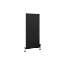 Hadleigh 1200 x 485mm Aluminium Radiator - Matt Black