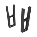 Rivassa 2 Column Rad. Feet (Pair) - Matt Anthracite