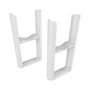 Rivassa 3 Column Radiator Feet (Pair) - Gloss White