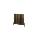 Rivassa 3 Column Radiator 600 x 608mm - Bronze Effect