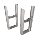 Rivassa 3 Column Radiator Feet (Pair) - Chrome Effect