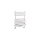 Tunstall Double 800 x 600mm Towel Rail - Matt White