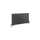 Tunstall Double 600 x 1179mm Radiator - Matt Anthracite