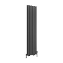 Tunstall Double 1800 x 420mm Radiator - Matt Anthracite