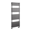 Tunstall Double 1600 x 600mm Towel Rail - Matt Anthracite