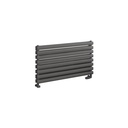 Tunstall Double 560 x 1000mm Towel Rail - Matt Anthracite