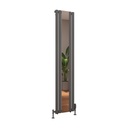 Tunstall Mirror 1800 x 380mm Radiator - Matt Anthracite