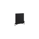 Tunstall Double 600 x 589mm Radiator - Matt Black