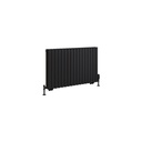 Tunstall Double 600 x 1002mm Radiator - Matt Black