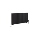 Tunstall Double 600 x 1179mm Radiator - Matt Black