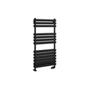 Tunstall Double 1200 x 600mm Towel Rail - Matt Black