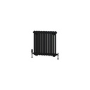 Rivassa 2 Column Radiator 600 x 608mm - Matt Black