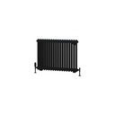 Rivassa 2 Column Radiator 600 x 833mm - Matt Black