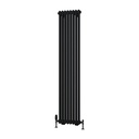 Rivassa 2 Column Radiator 1800 x 383mm - Matt Black