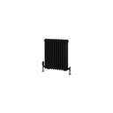 Rivassa 3 Column Radiator 600 x 518mm - Matt Black