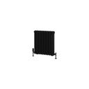 Rivassa 3 Column Radiator 600 x 563mm - Matt Black