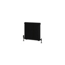 Rivassa 3 Column Radiator 600 x 608mm - Matt Black