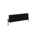 Rivassa 4 Column Radiator 300 x 1010mm - Matt Black
