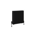 Rivassa 4 Column Radiator 600 x 605mm - Matt Black