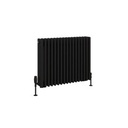 Rivassa 4 Column Radiator 600 x 785mm - Matt Black