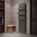 Rosano 1800 x 470mm Aluminium Radiator - Matt Anthracite