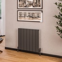 Rosano 600 x 660mm Aluminium Radiator - Matt Anthracite