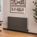 Rosano 600 x 1040mm Aluminium Radiator - Matt Anthracite