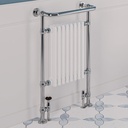 Isbourne 940 x 600mm - Chrome/Gloss White