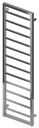 Ryton 1600 x 500mm Towel Rail - Chrome