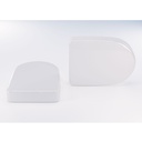 D Shape Vent Cap (Pair) - White