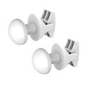 Robe Hook Pair - Gloss White