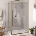 Vantage 2000 Easy Clean Sliding Door 1650mm Brushed Brass